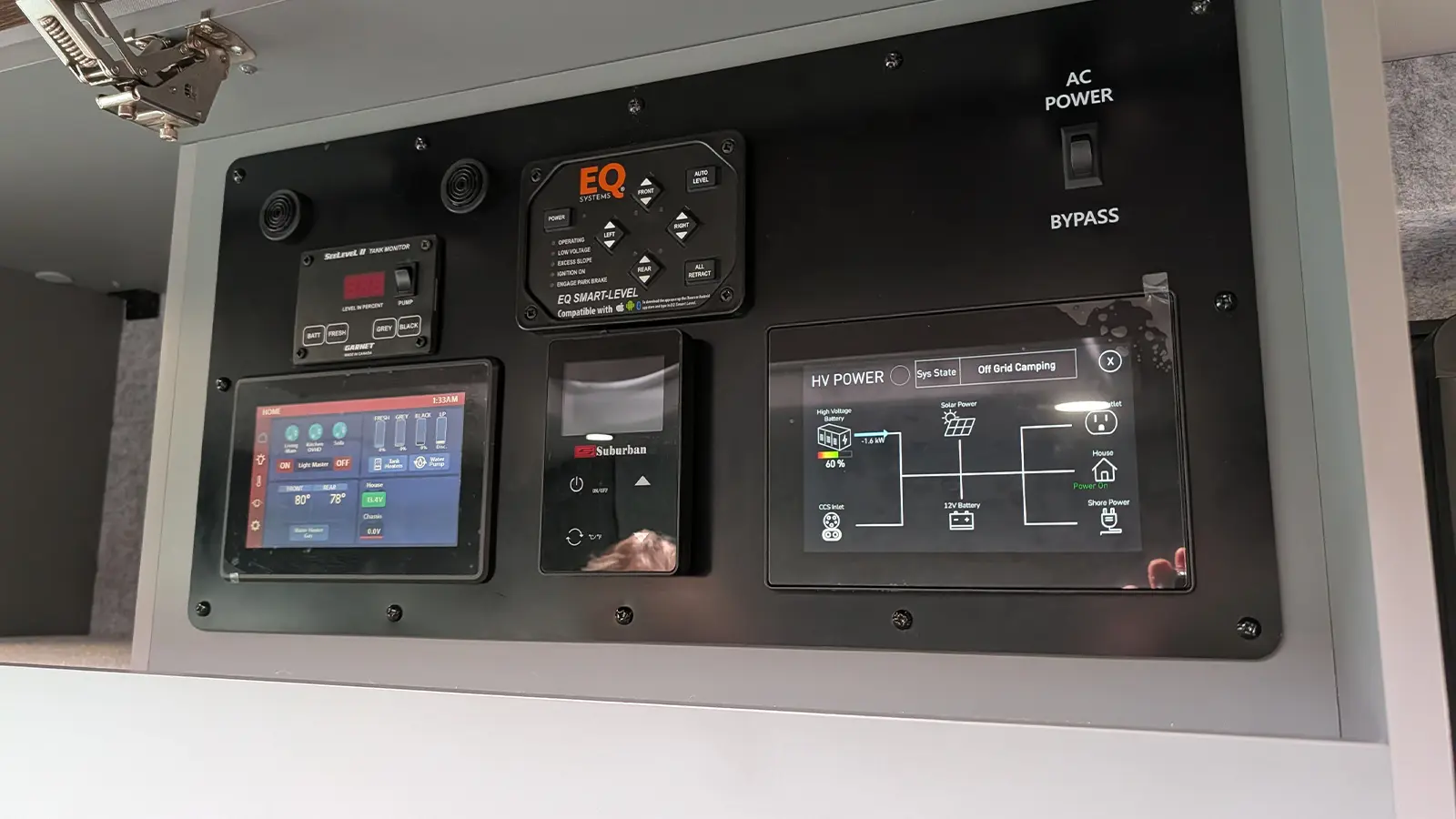 A Entegra Coach power console