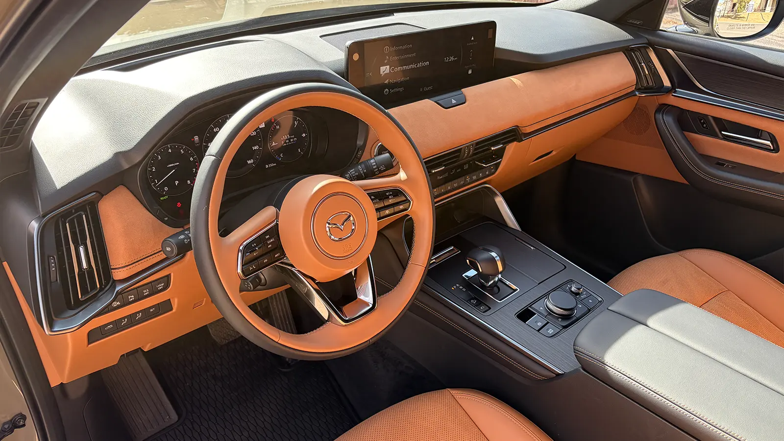 A 2026 Mazda CX 70 driver interior front view
