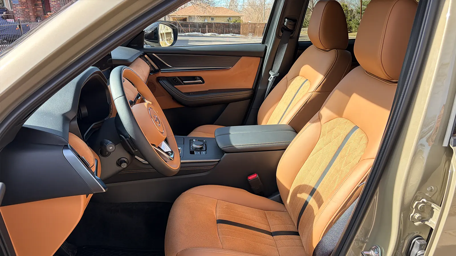 A 2026 Mazda CX 70 interior driver side view