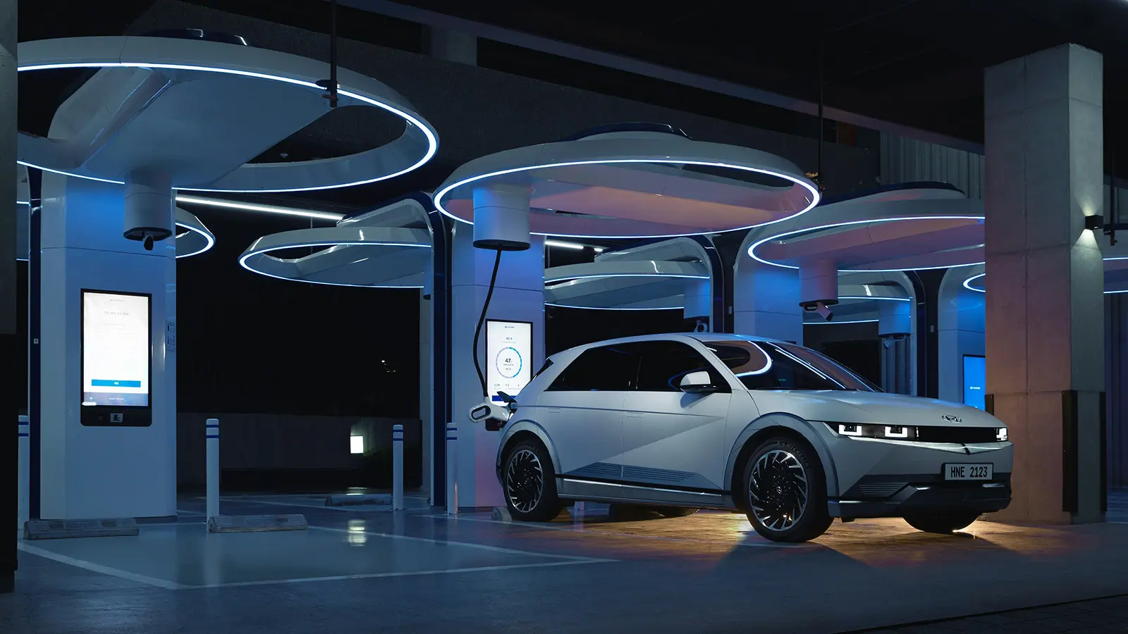 Estación de carga pública para vehículos eléctricos