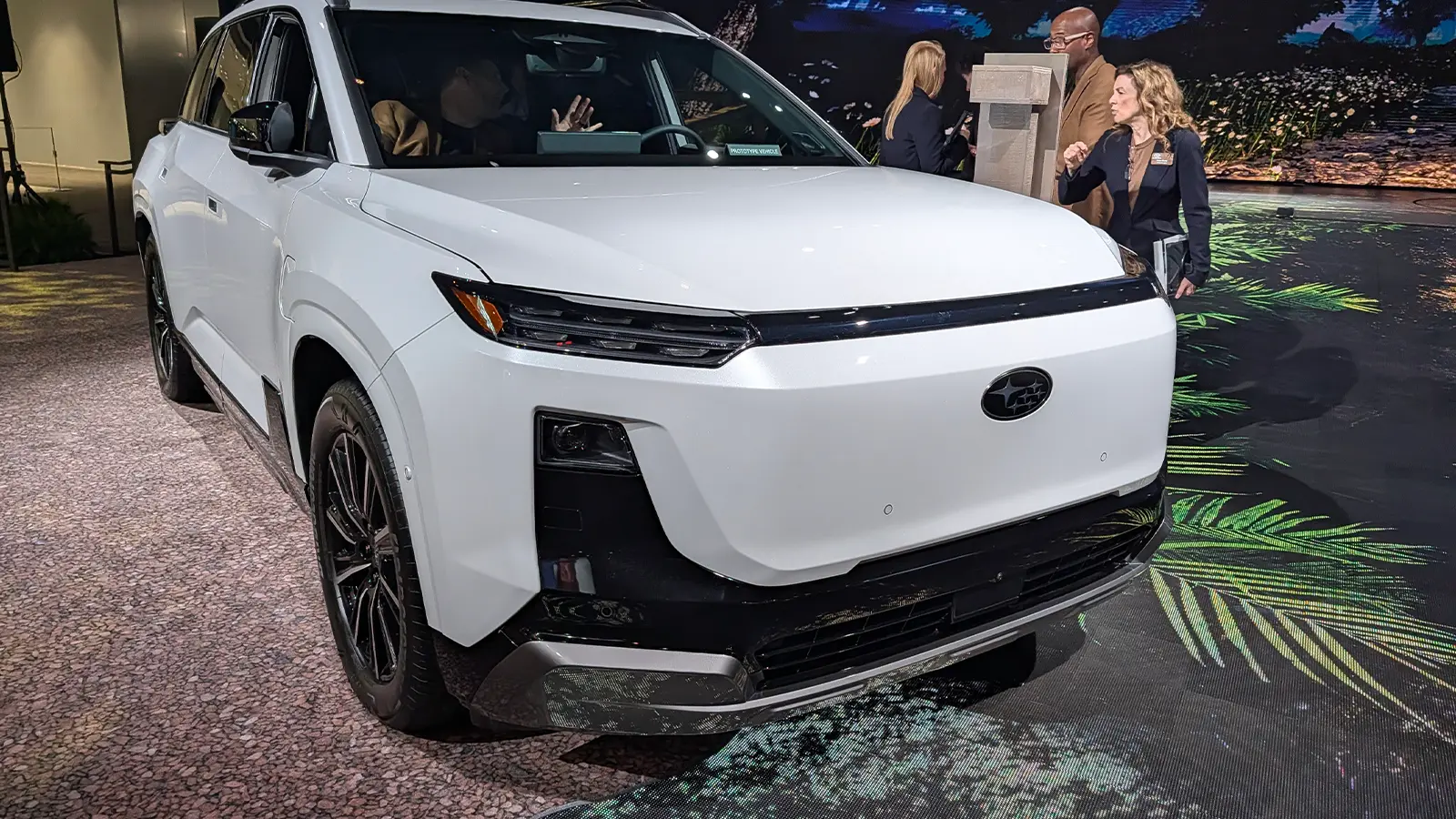 A Subaru Getaway front nose view