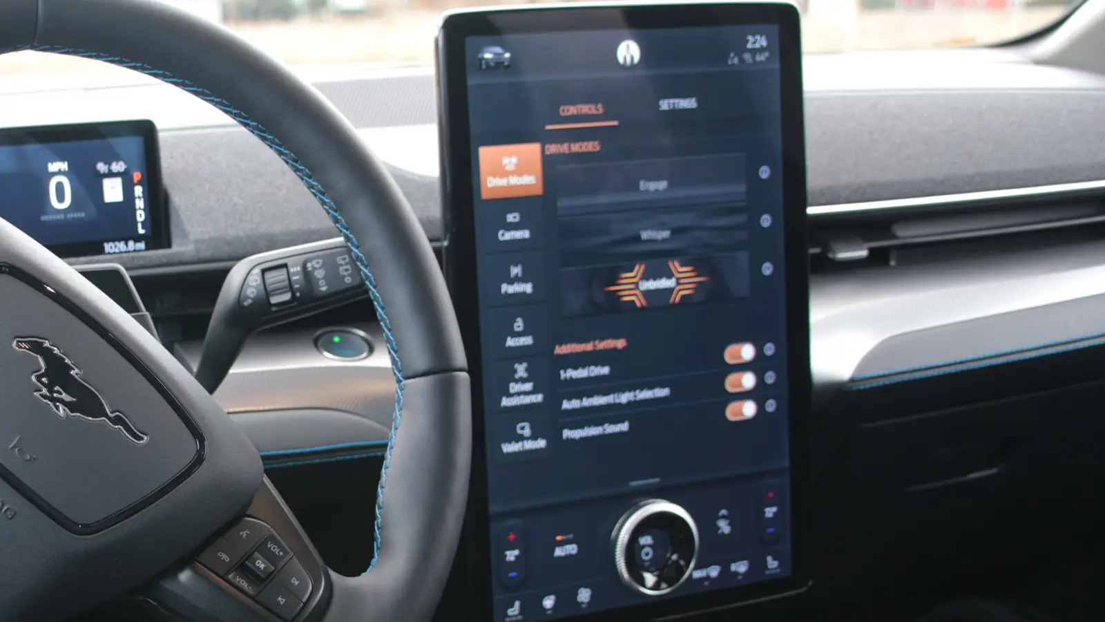 Ford Mustang Mach E driver HUD