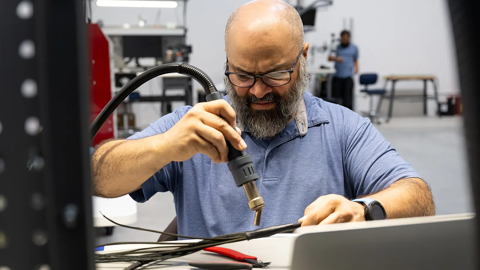 Ford's Electric Vehicle Development Center (EVDC) metrology harness lab