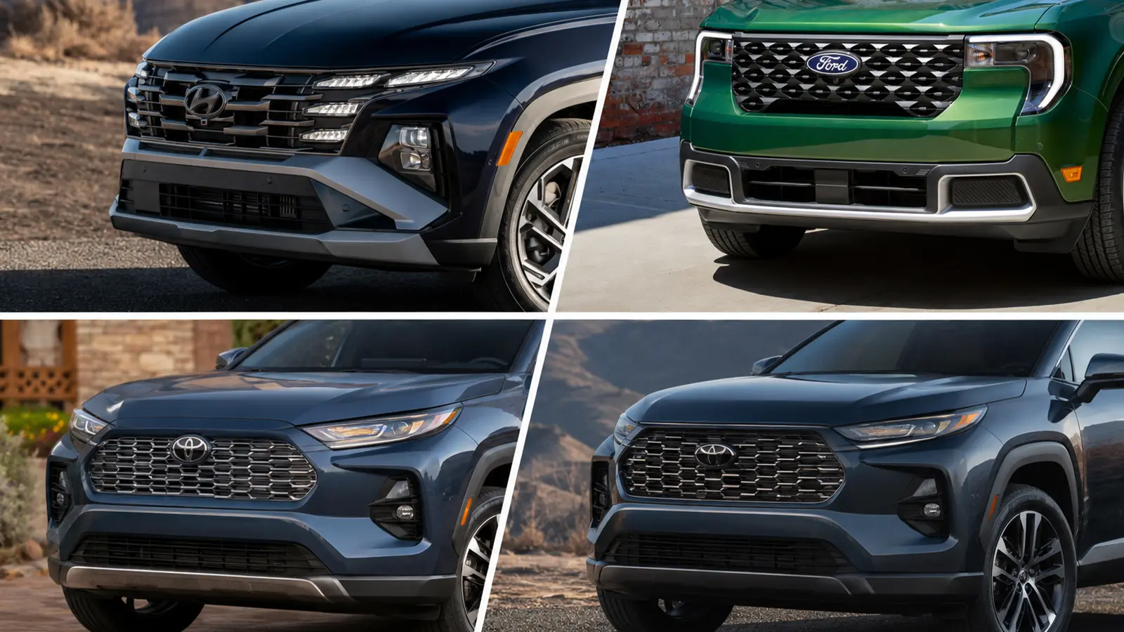 Comparison image of the latest hybrid vehicles