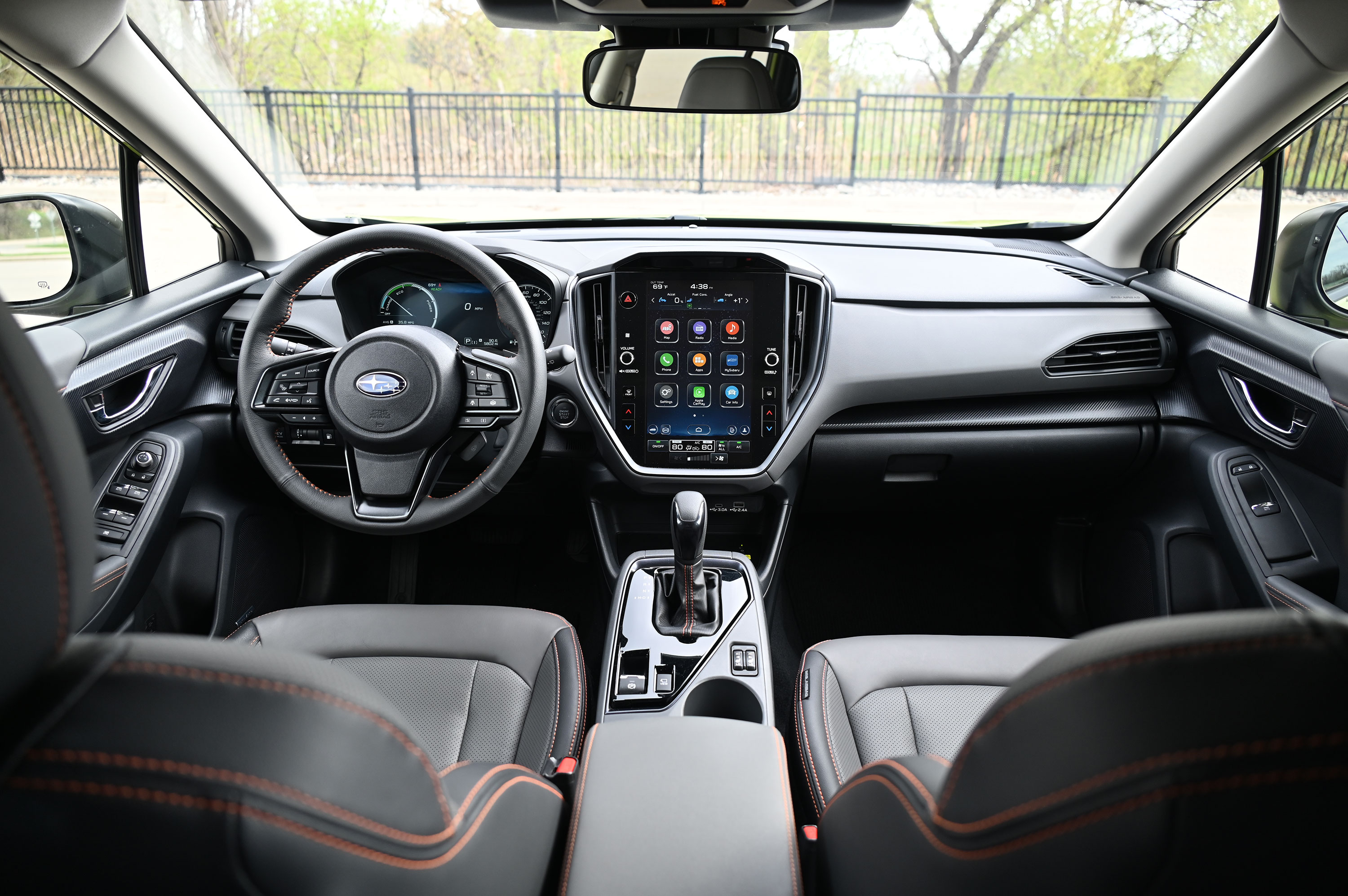 Interior of the Subaru Crosstek Hybrid 2026