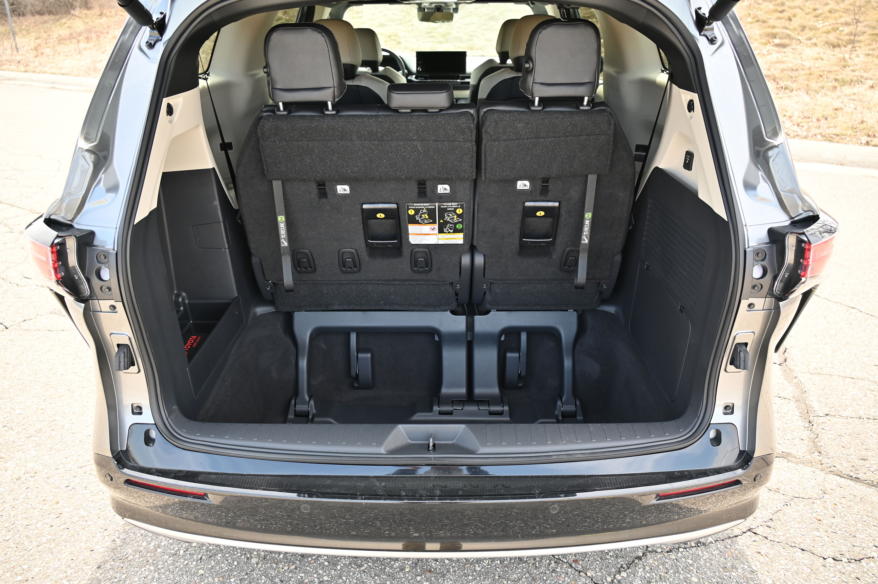 2026 Toyota Sienna Hybrid trunk storage