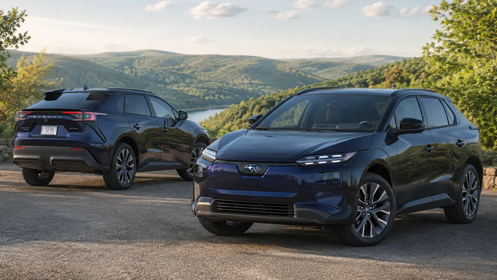 2026 Subaru Solterra Touring XT back and front angles