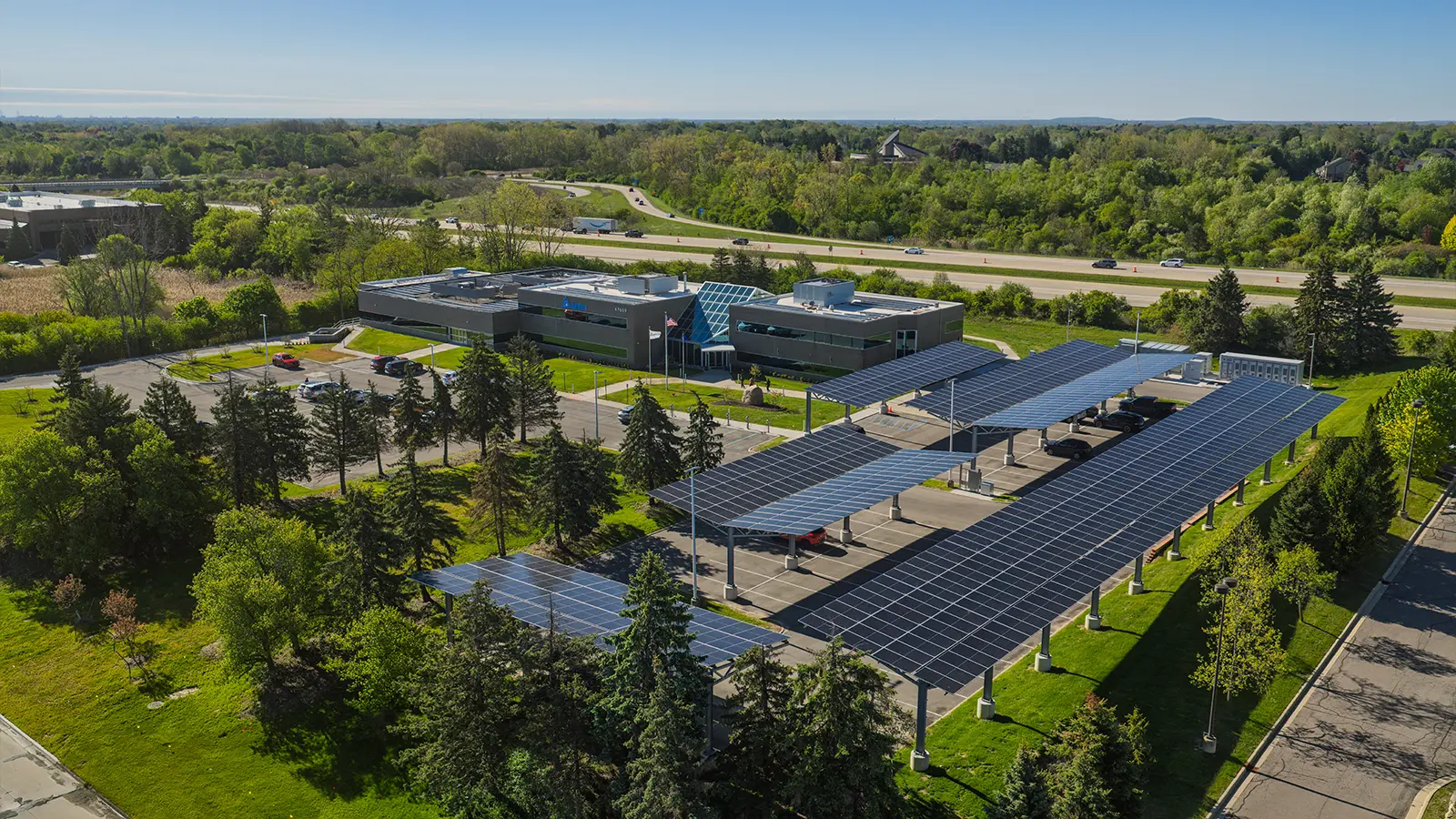 The Delta Electronics overhead shot of the facility