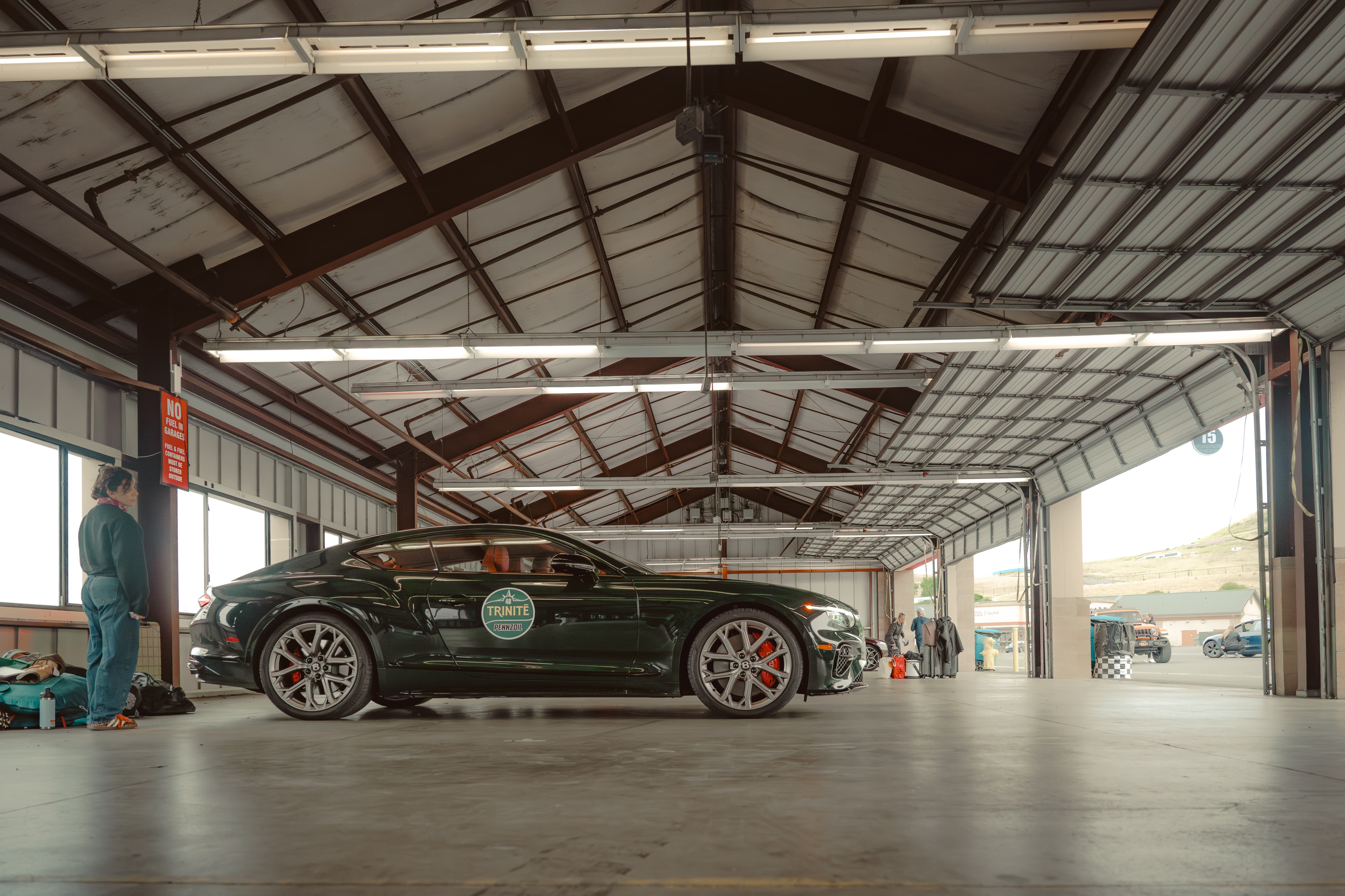 2026 Bentley Continental GT S PHEV syanding at a pitstop