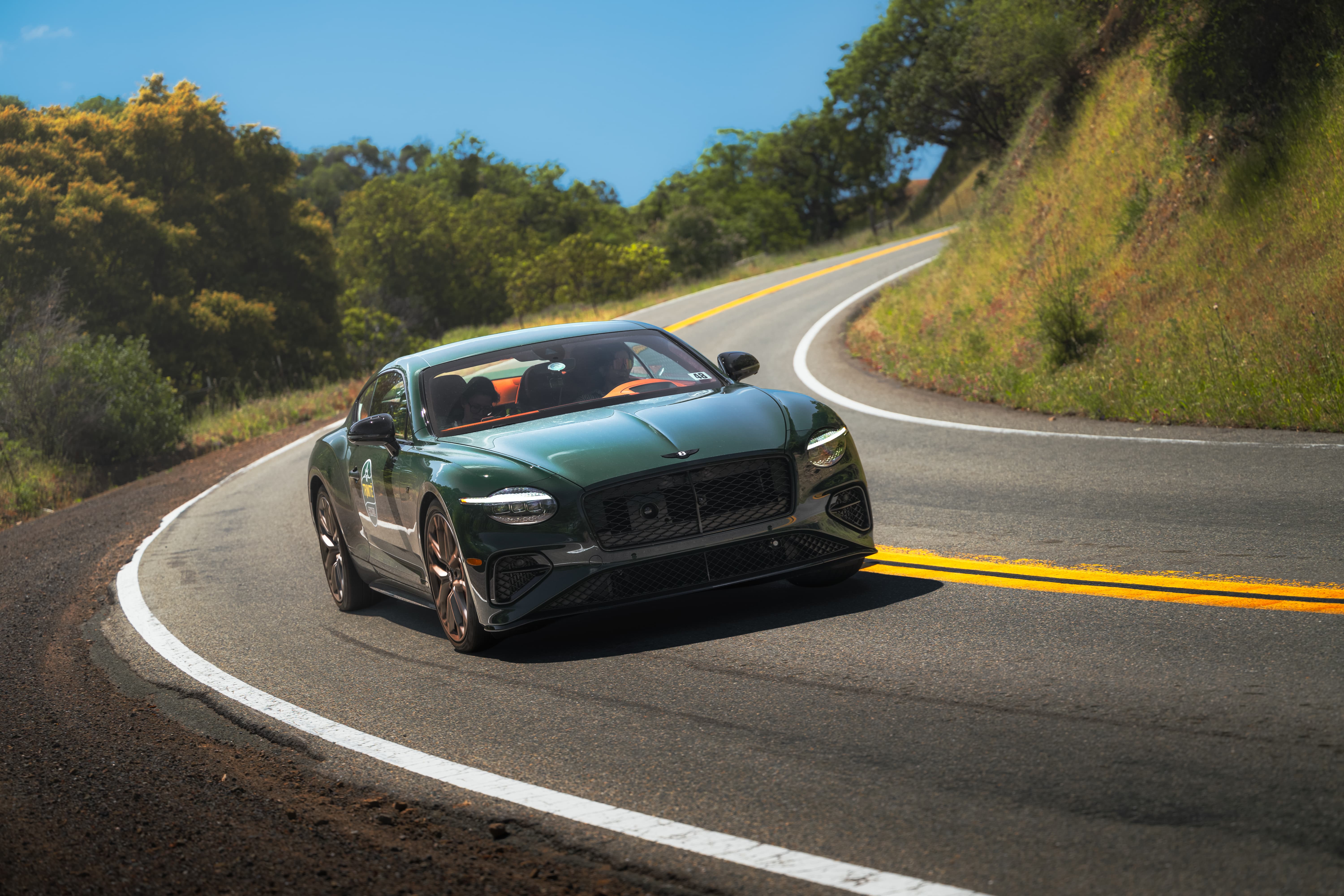 2026 Bentley Continental GT S PHEV n a highway