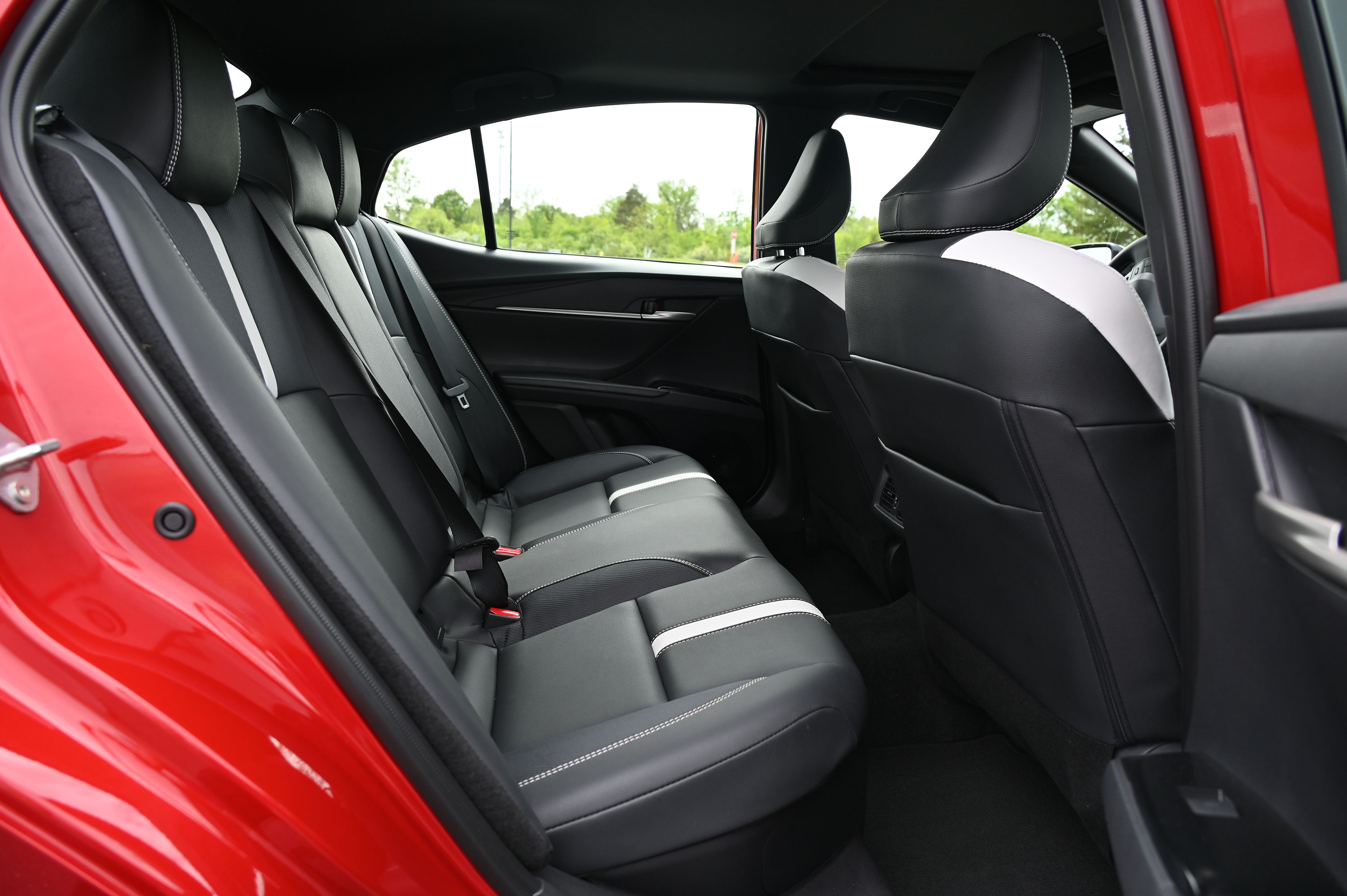 Black and White Rear Interiors for Toyota Camry Hybrid 2026