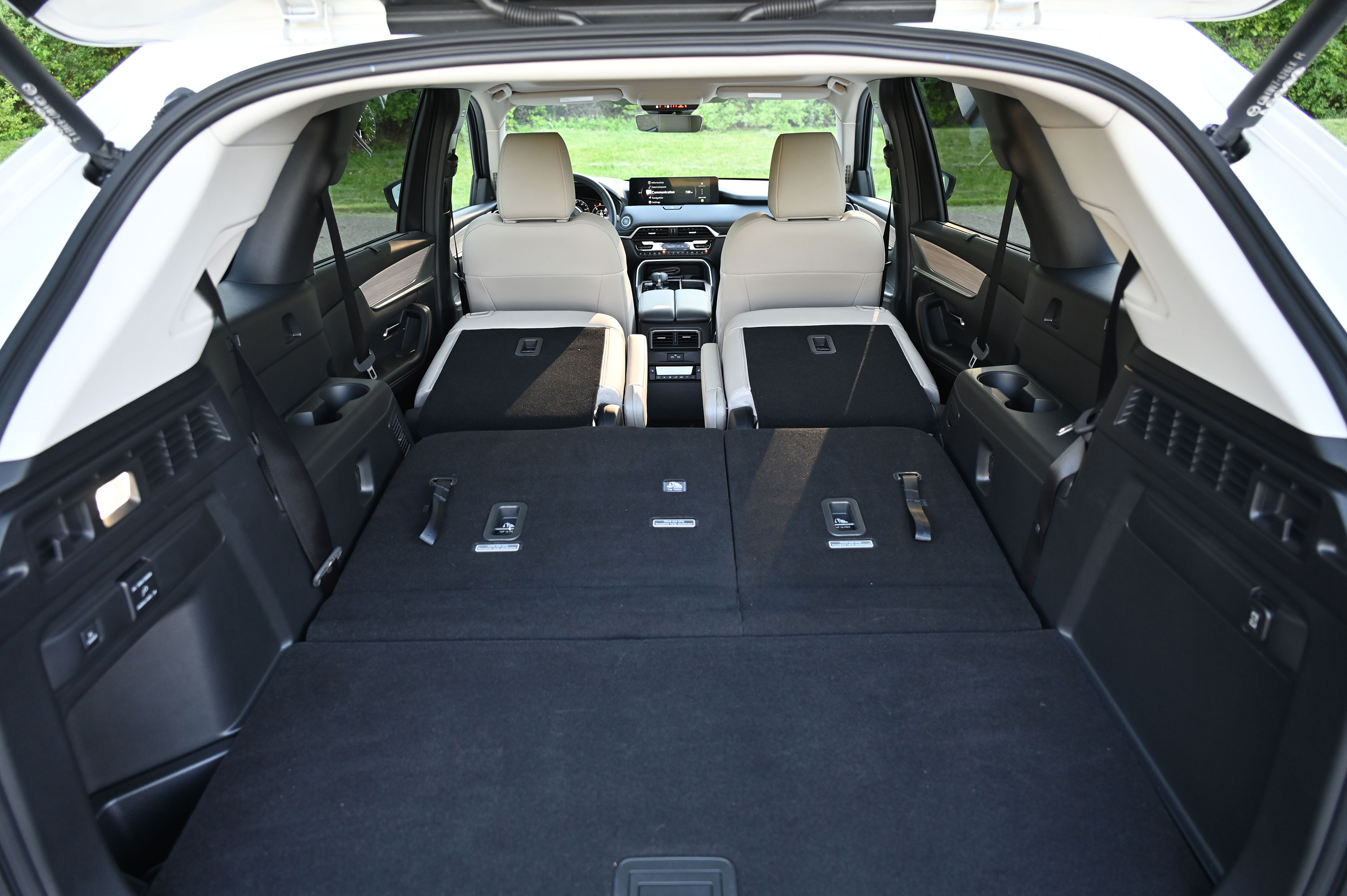 2026 Mazda CX-90 interior showing three-row seating
