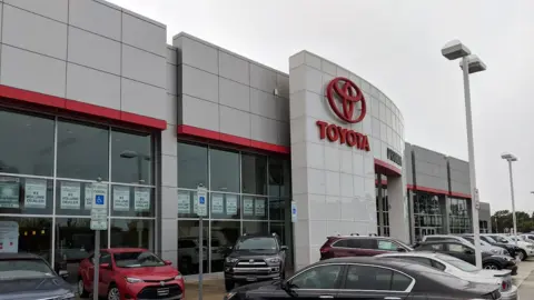 Workshop being conducted at the Priority Toyota Chesapeake Delaership with the Tidewater Community College students