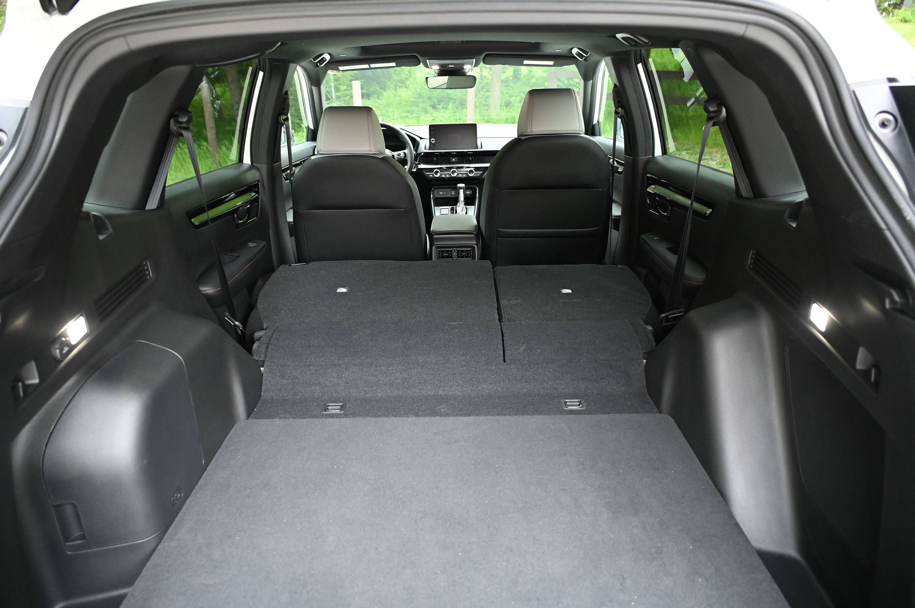 Interiors and back seat of 2026 Honda CR-V Hybrid Sport