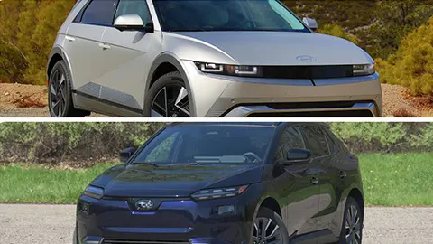 2026 Subaru Solterra and Hyai Ioniq5 comparison shot