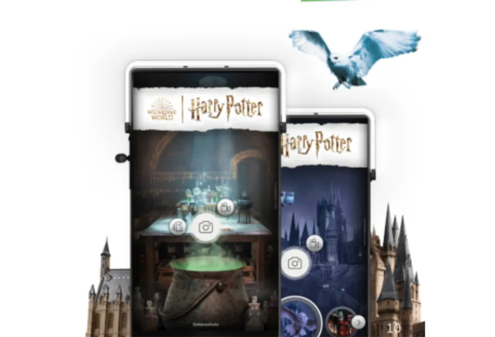 Harry Potter AR-Portal in Thalia-Filialen