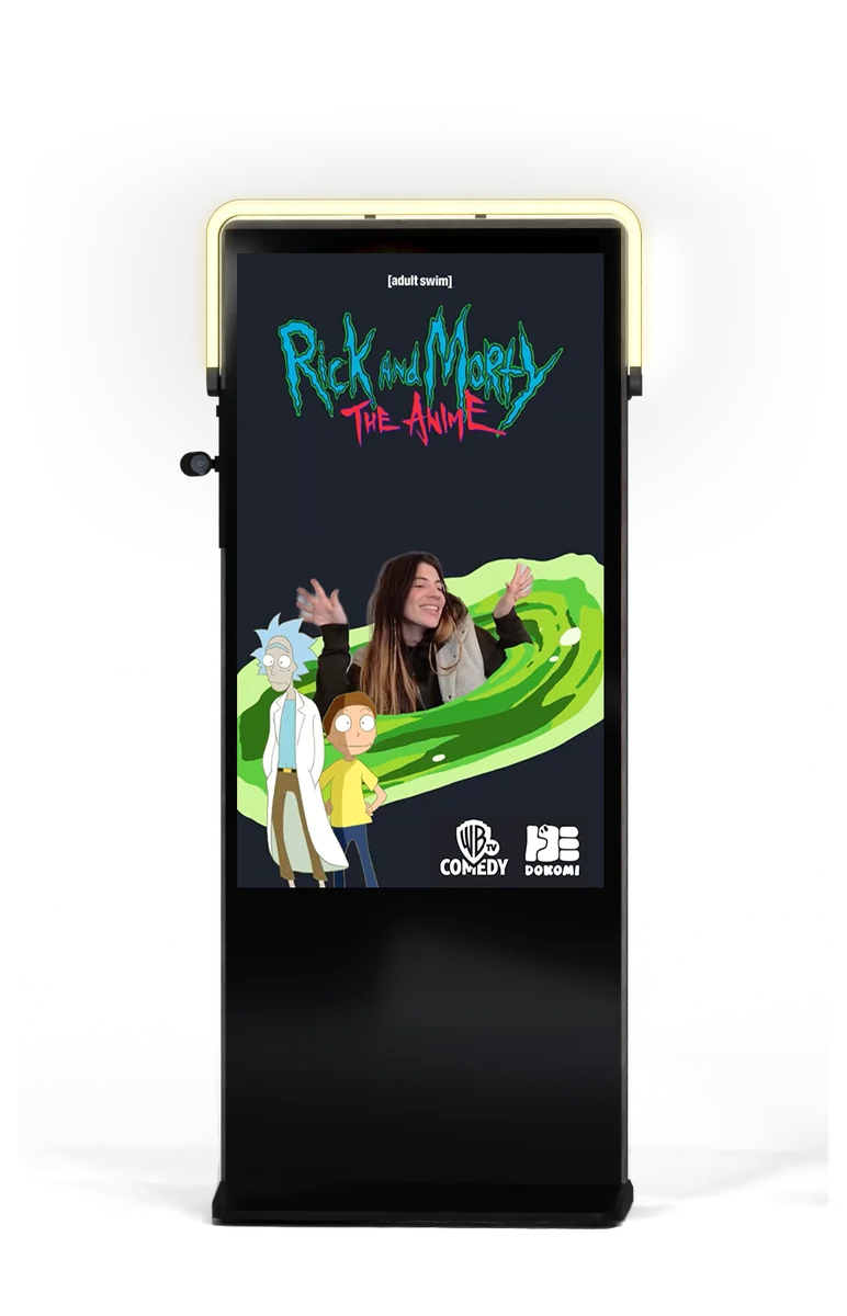 Rick and Morty Portal-Fotobox für Warner Bros. auf der DOKOMI