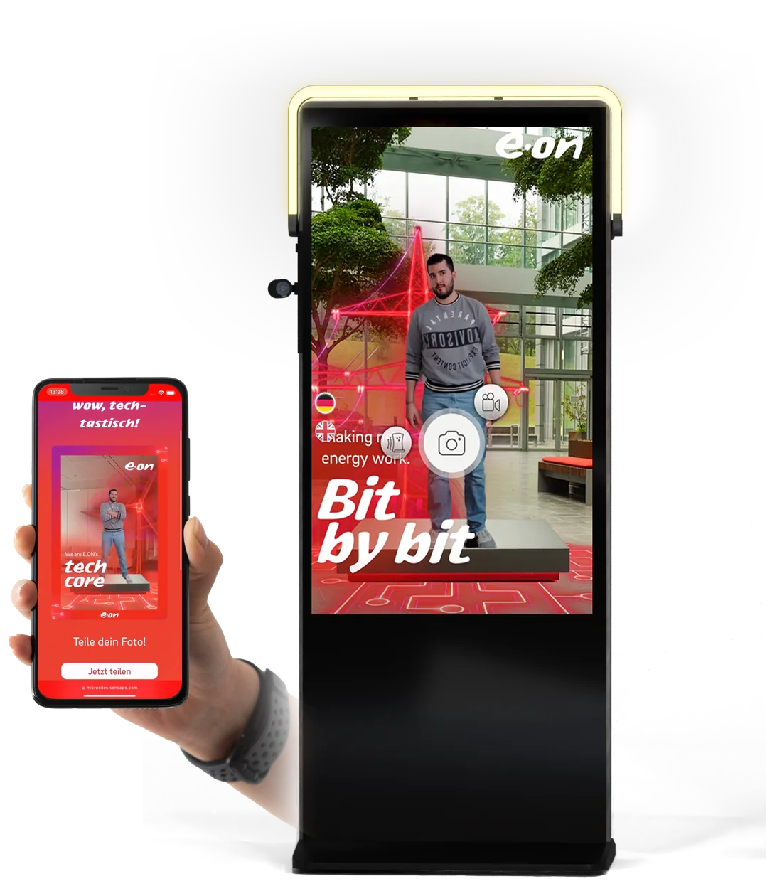 E.ON Tech Core Kampagne: Stele und Foto-Microsite