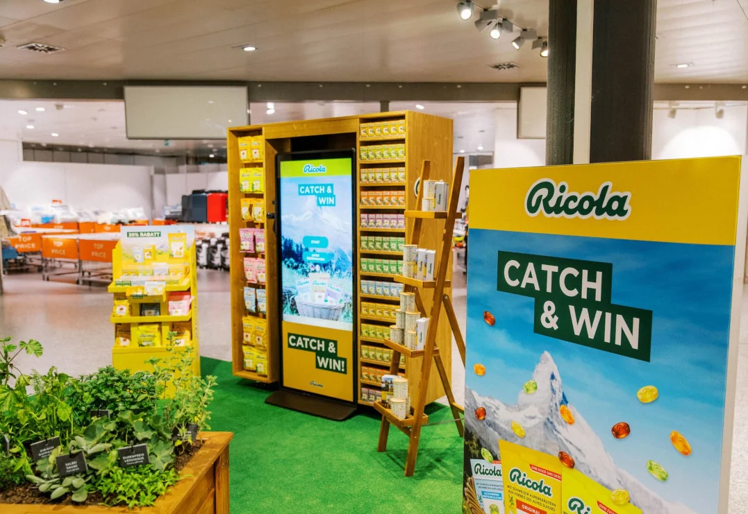 Ricola Catch & Win Aktion am Point of Sale