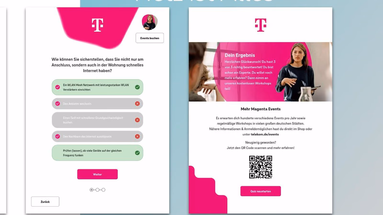 HHL Community Night Fotobox mit Sticker-Auswahl auf der SENSAPE-Stele