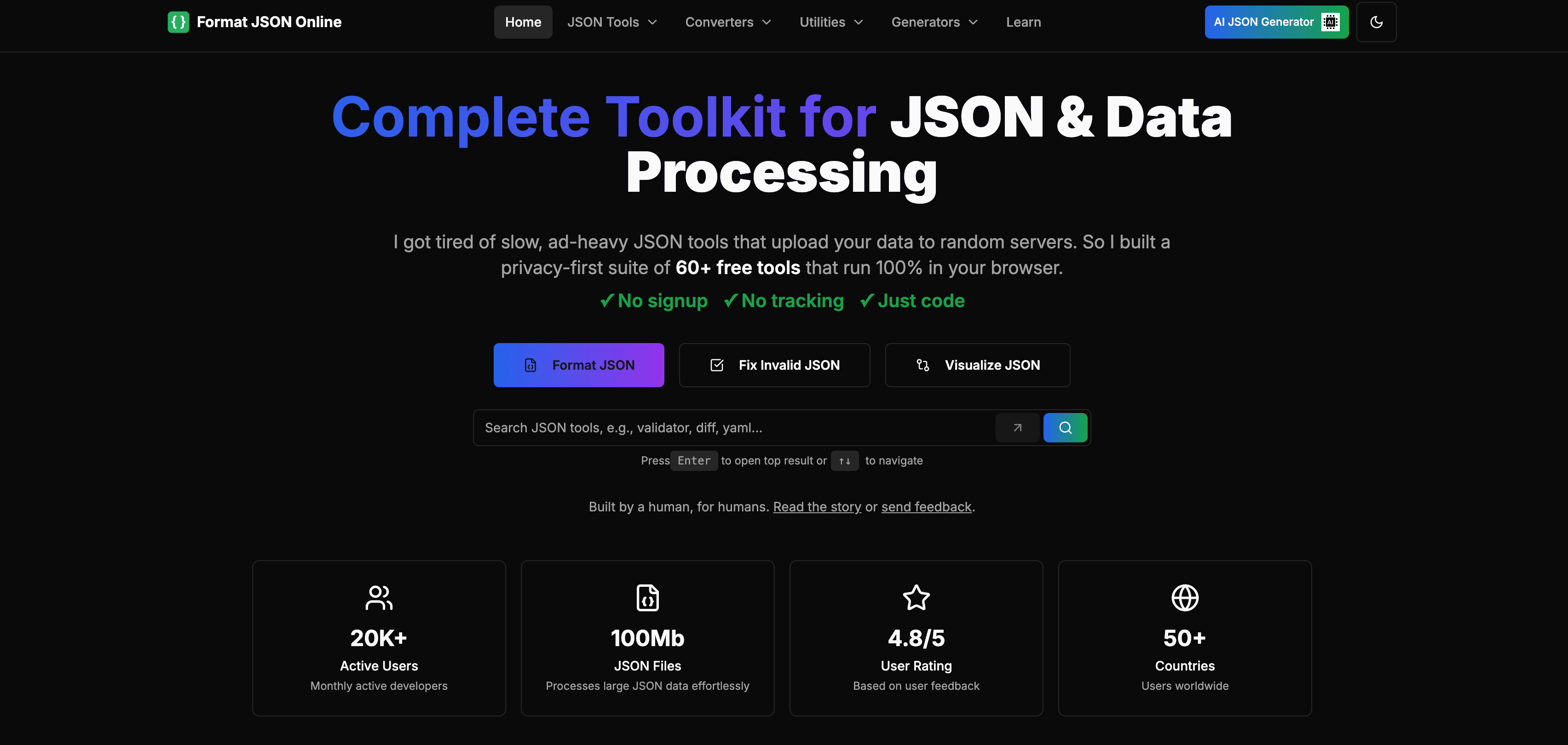 Format JSON Online