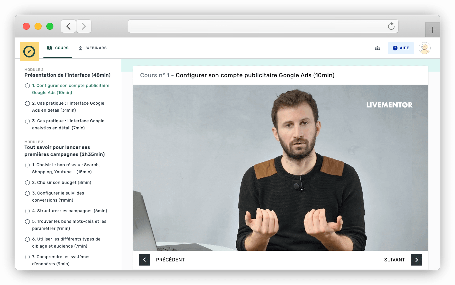 Formation Google Ads LiveMentor