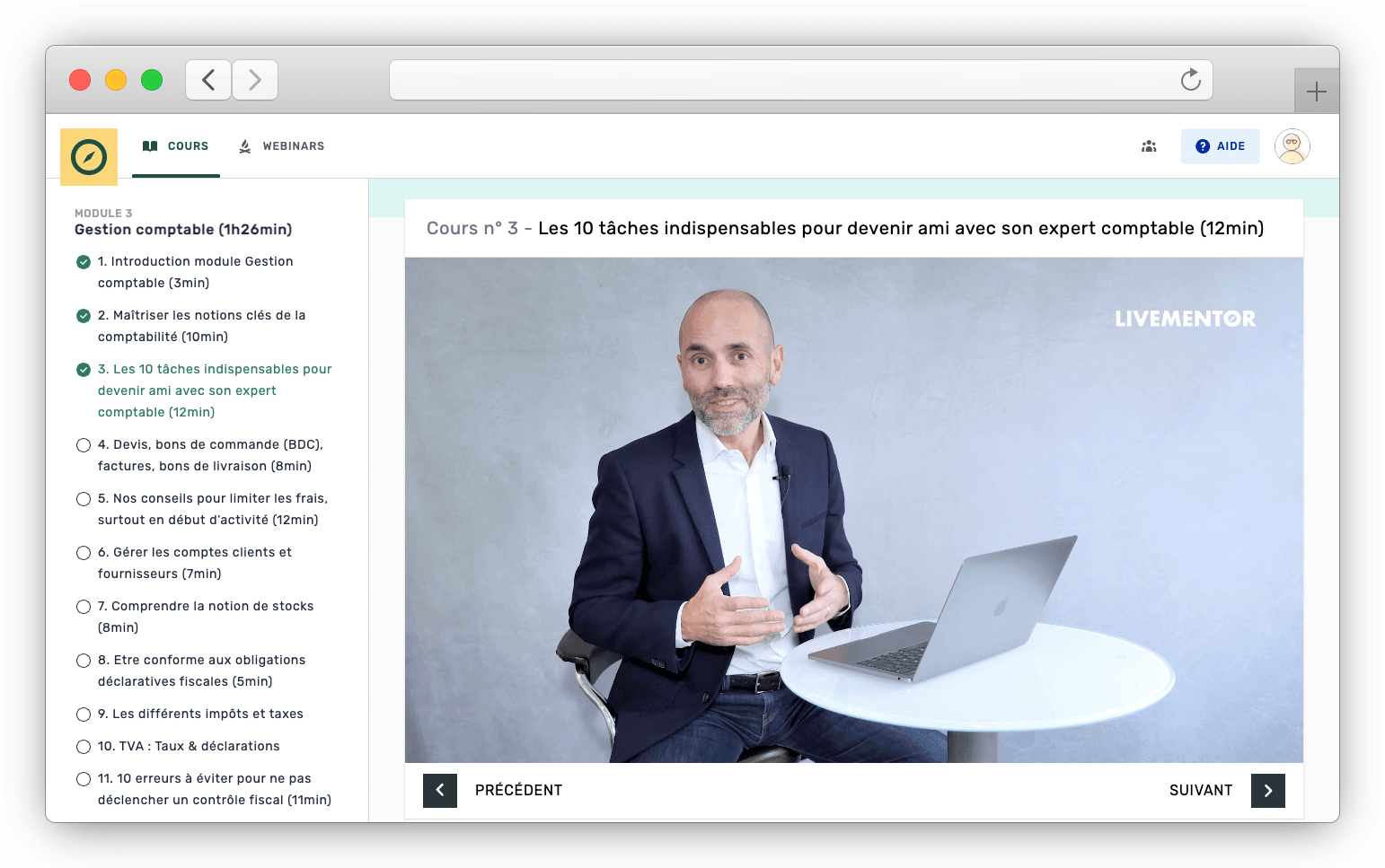 Formation Gestion d'entreprise LiveMentor