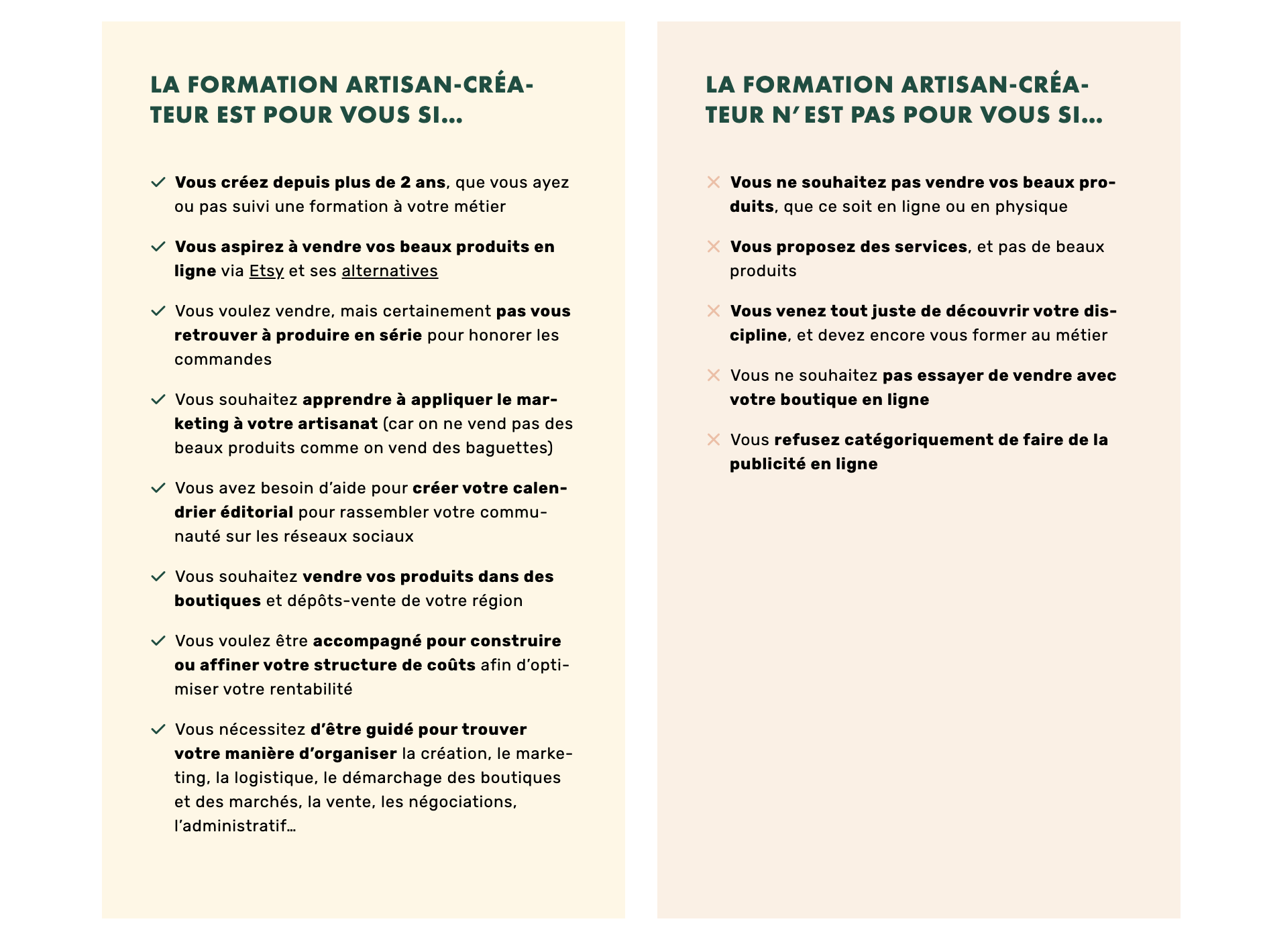 Formation Artisan créateur LiveMentor
