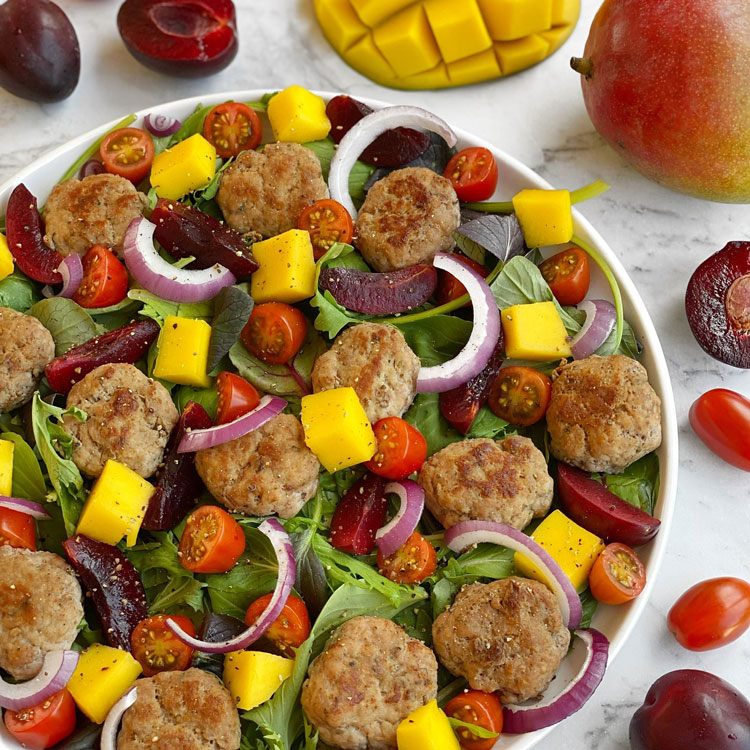 Pork Rissole Salad | NZ Pork