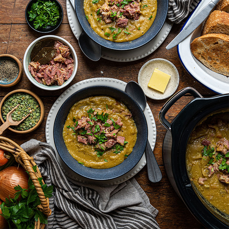 Ham and split pea soup