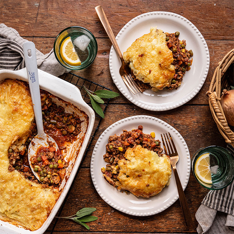 NZ Pork and Sage Cottage Pie with Parsnip | New Zealand Pork