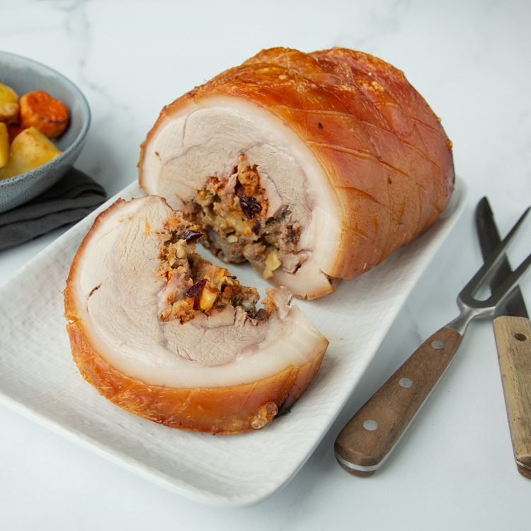 Stuffed Pork Shoulder with Nuts, Herbs | Easy NZ Pork Recipe