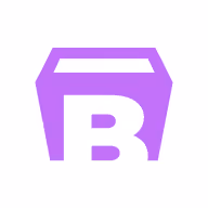 Bootstrap logos icon - a B on a purple box