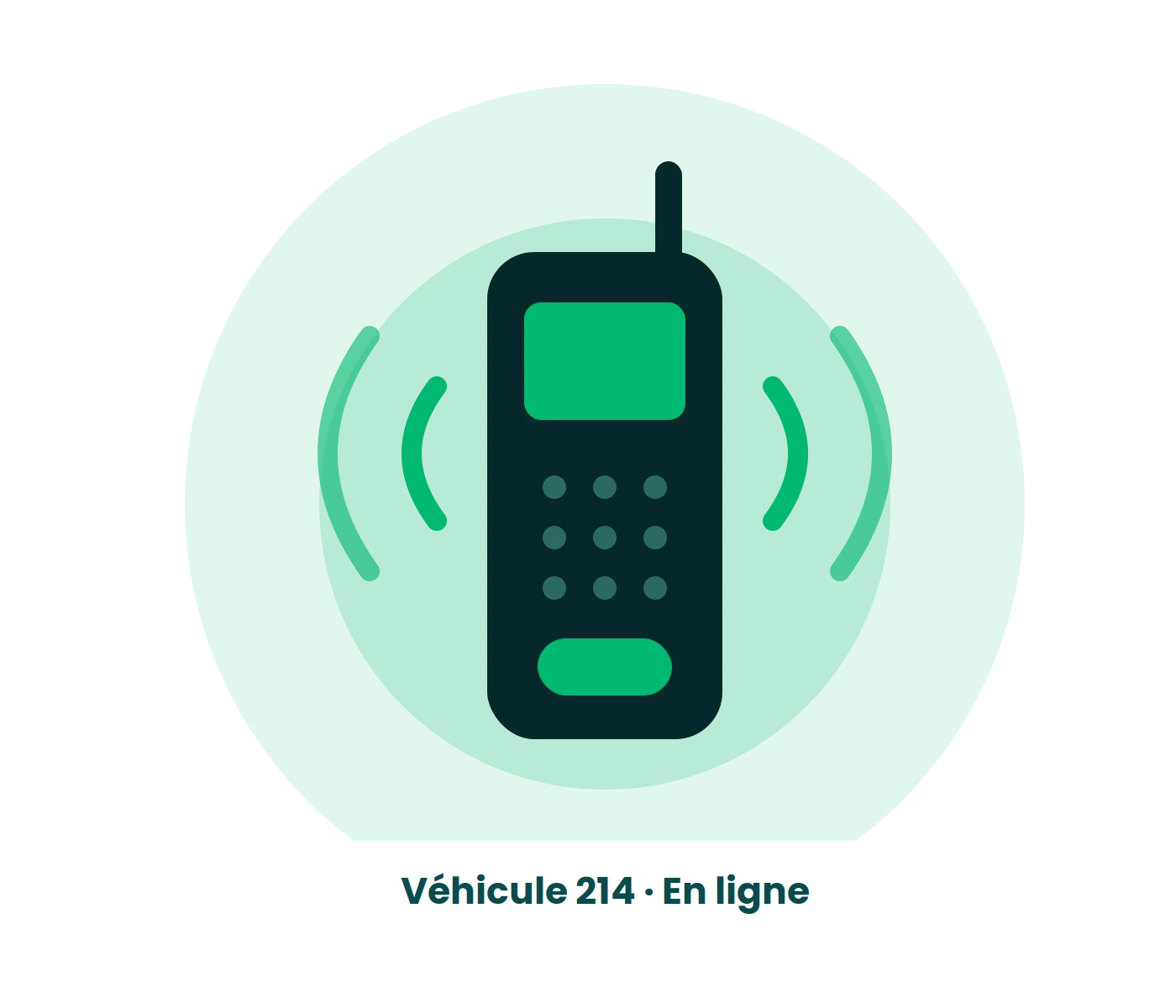 Terminal radio IP en ligne, relié à Pysae