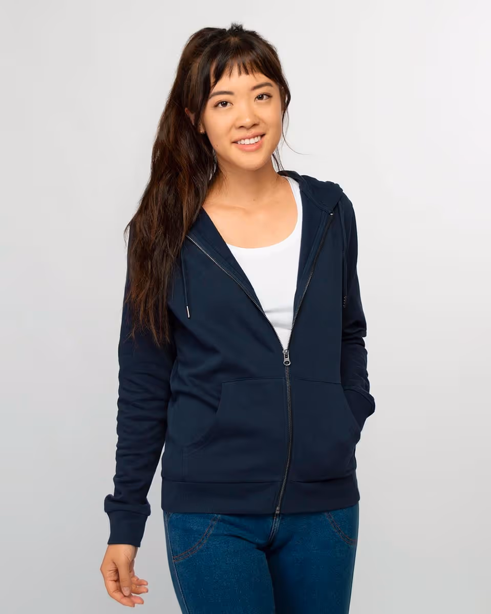 Honest Basics — Womens zip hoodie