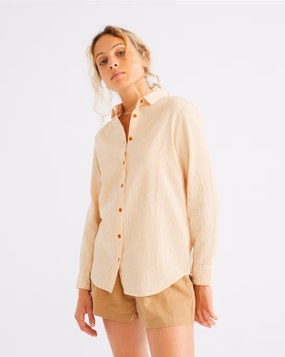 Thinking MU — Seersucker mapple blouse