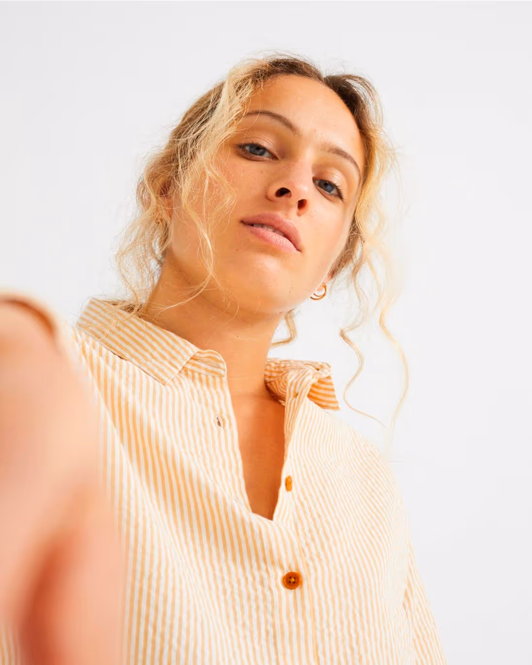 Thinking MU — Seersucker mapple blouse