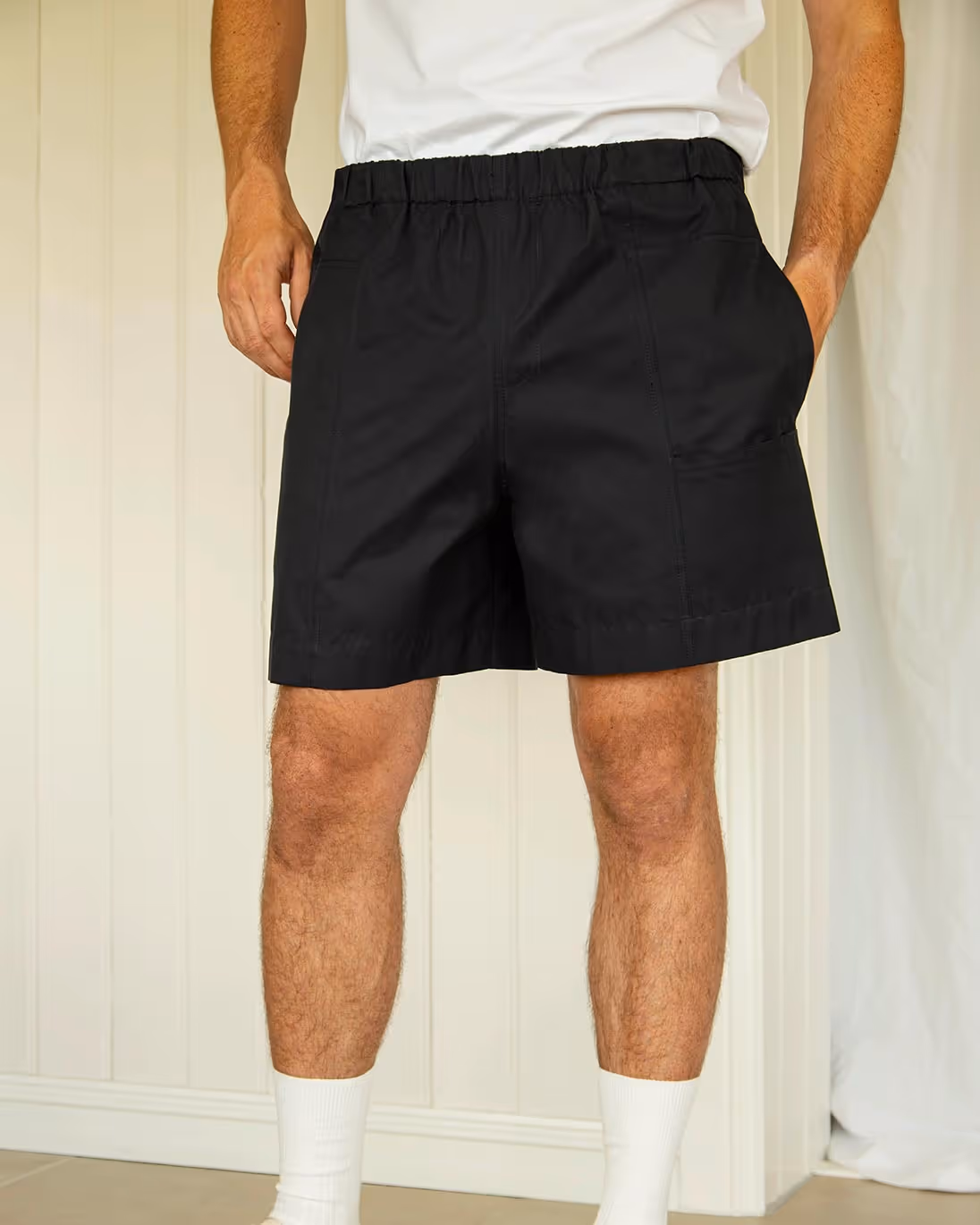 Riley Studio — Cotton pocket shorts