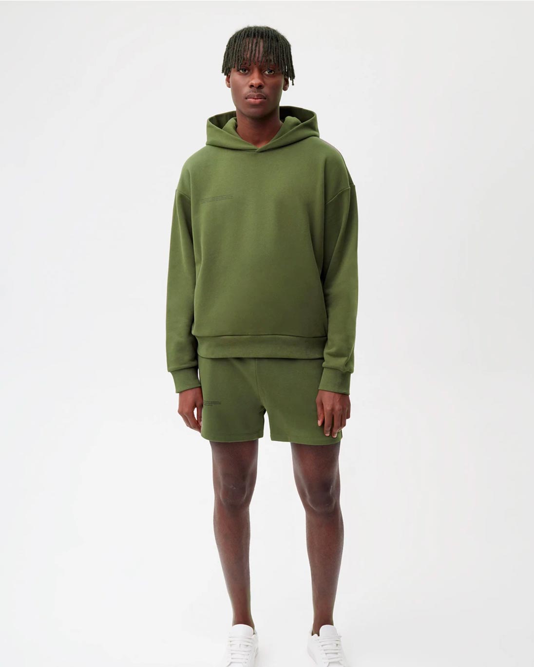【関税込み】PANGAIA グリーン 365 ショートパンツ Womens Green 365 Midweight Shorts | Luxury Shorts | PANGAIA