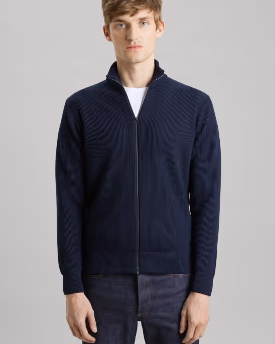 Asket — Merino zip cardigan