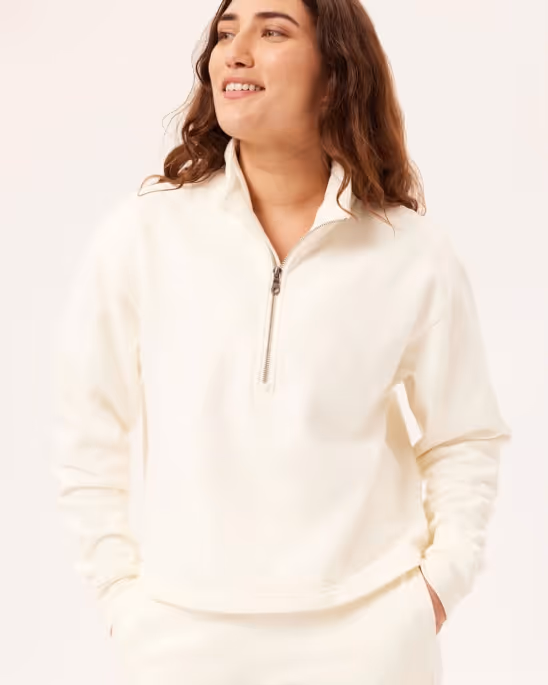 Girlfriend Collective — 50/50 half-zip sweatshirt