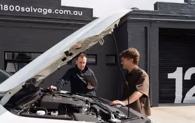 Mechanic providing inspection before old car removal in Adelaide, helping owners get rid of old cars with a hassle-free process.