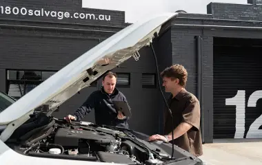 Mechanic providing inspection before old car removal in Adelaide, helping owners get rid of old cars with a hassle-free process.