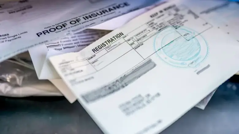 Vehicle registration and proof of insurance documents required to sell a car in Darwin, used for transfer of ownership and completing the sale.