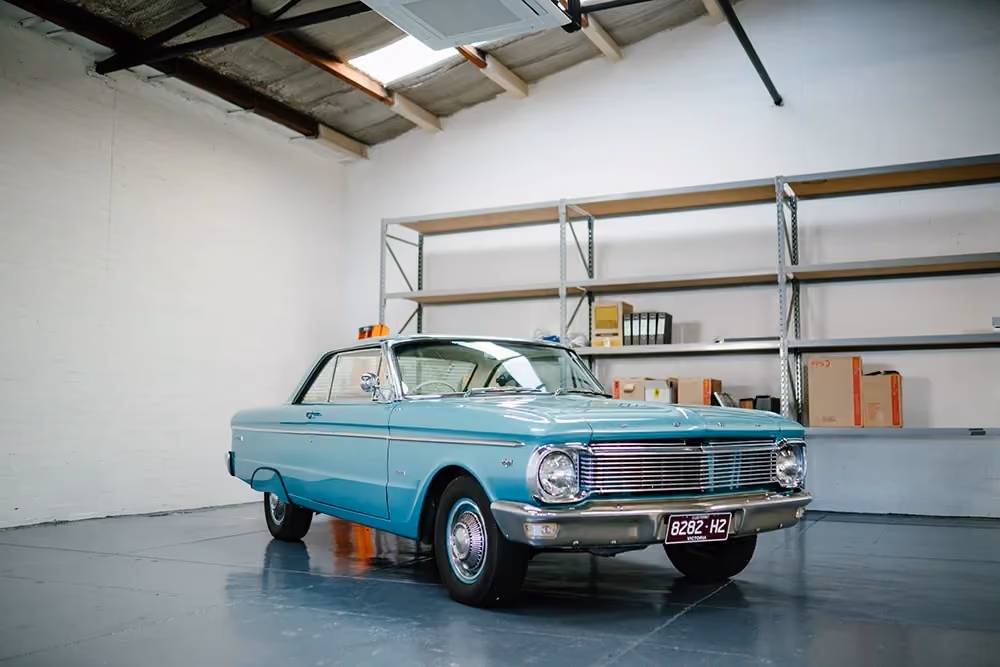 Blue car