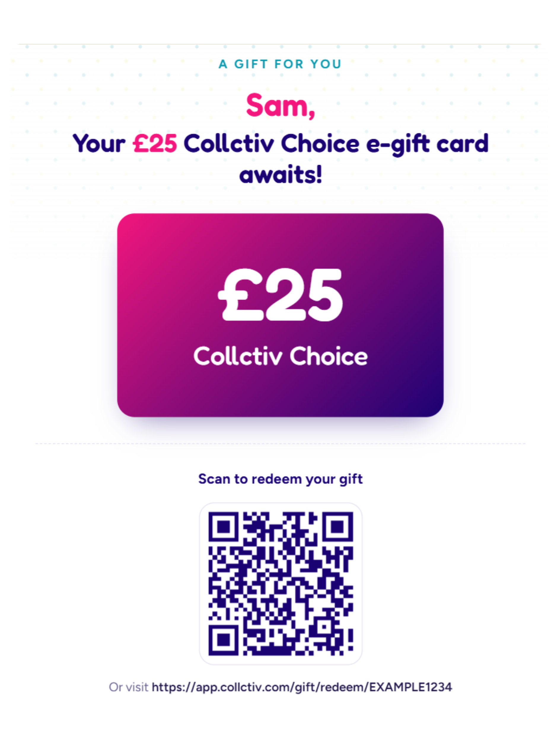 Gift card builder