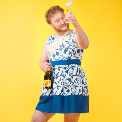 Josh raising a toast