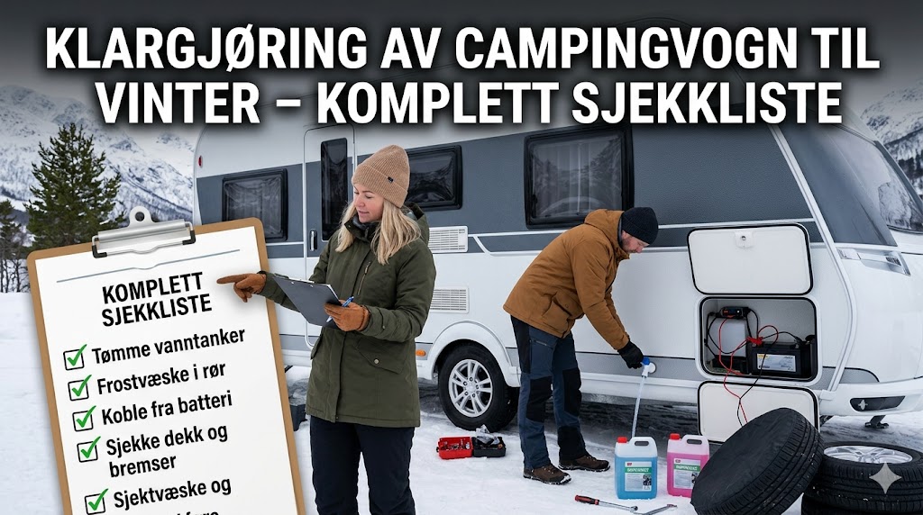Klargjøring av campingvogn til vinter – Komplett sjekkliste