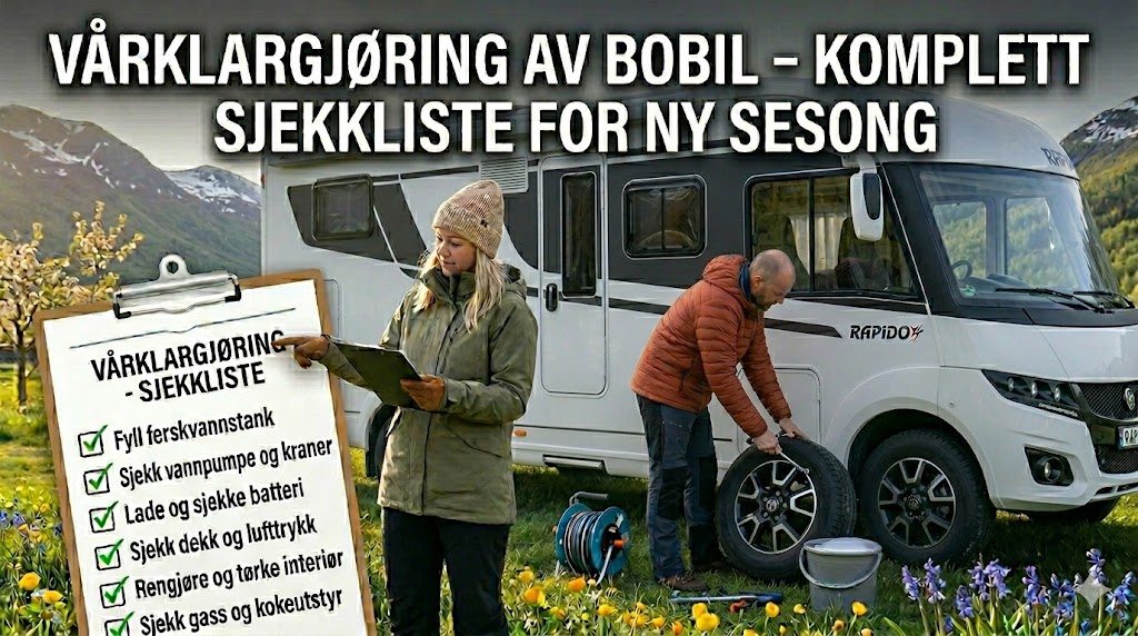 Vårklargjøring av bobil – Komplett sjekkliste for ny sesong