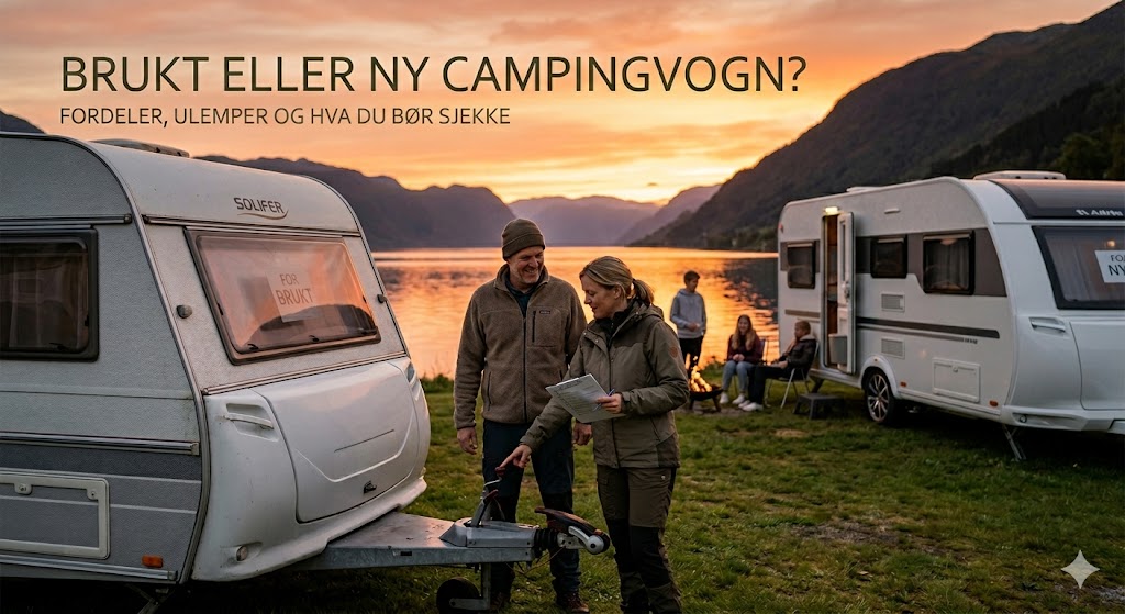 Brukt eller ny campingvogn – Fordeler, ulemper og hva du bør sjekke